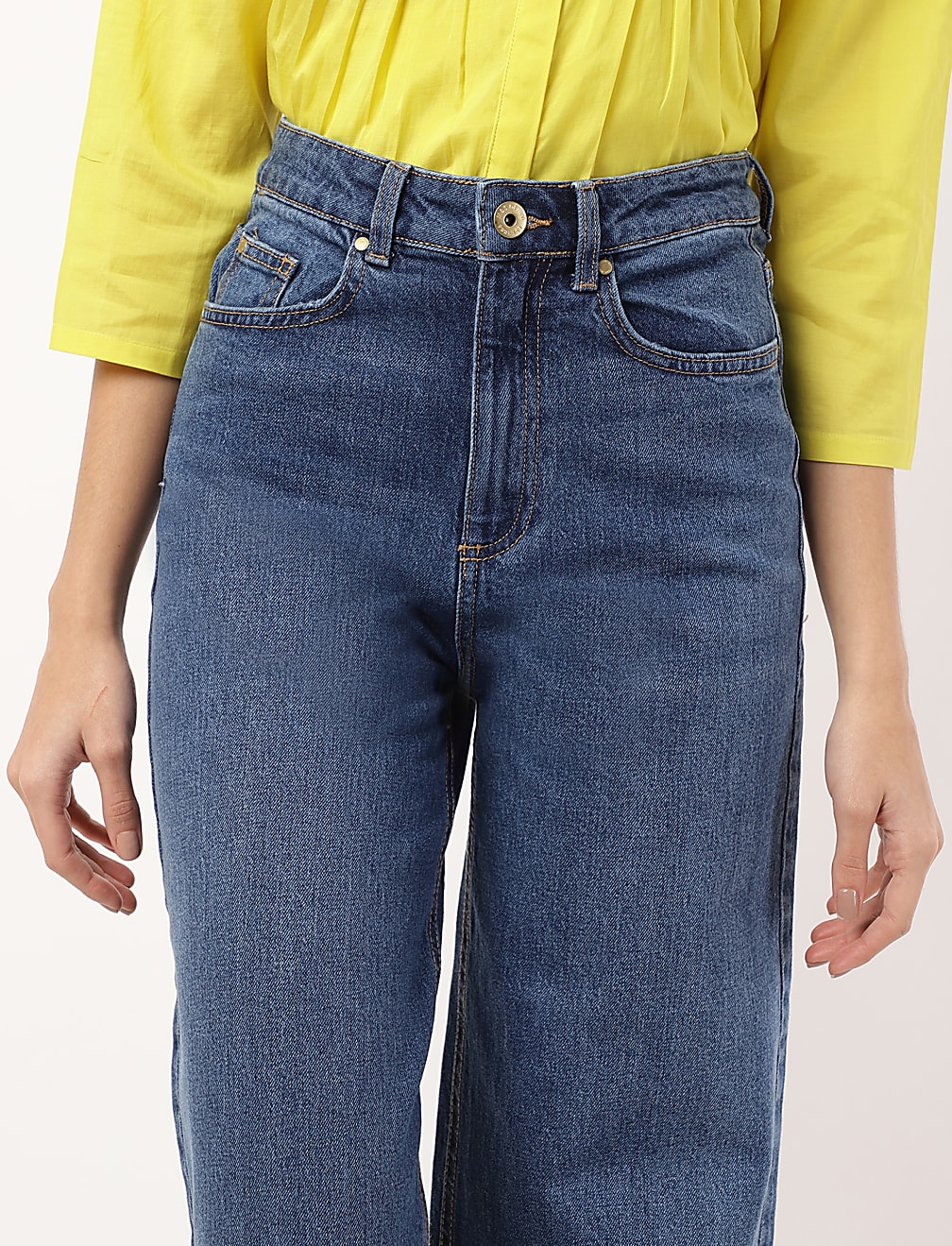 High Waisted Wide Leg Jeans