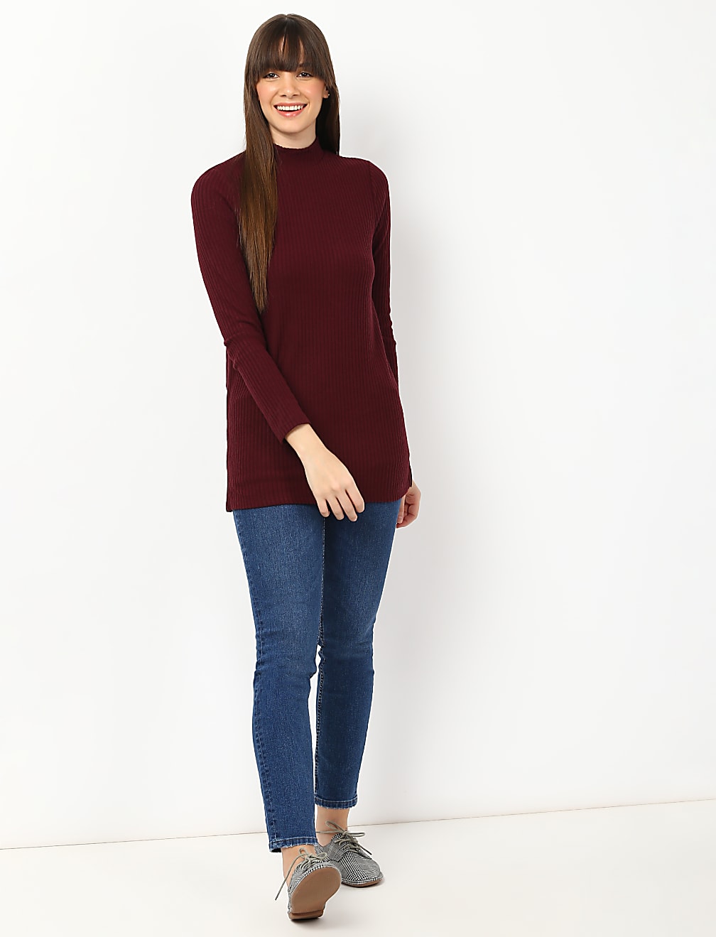 Slim Fit Cotton Blend Jeans