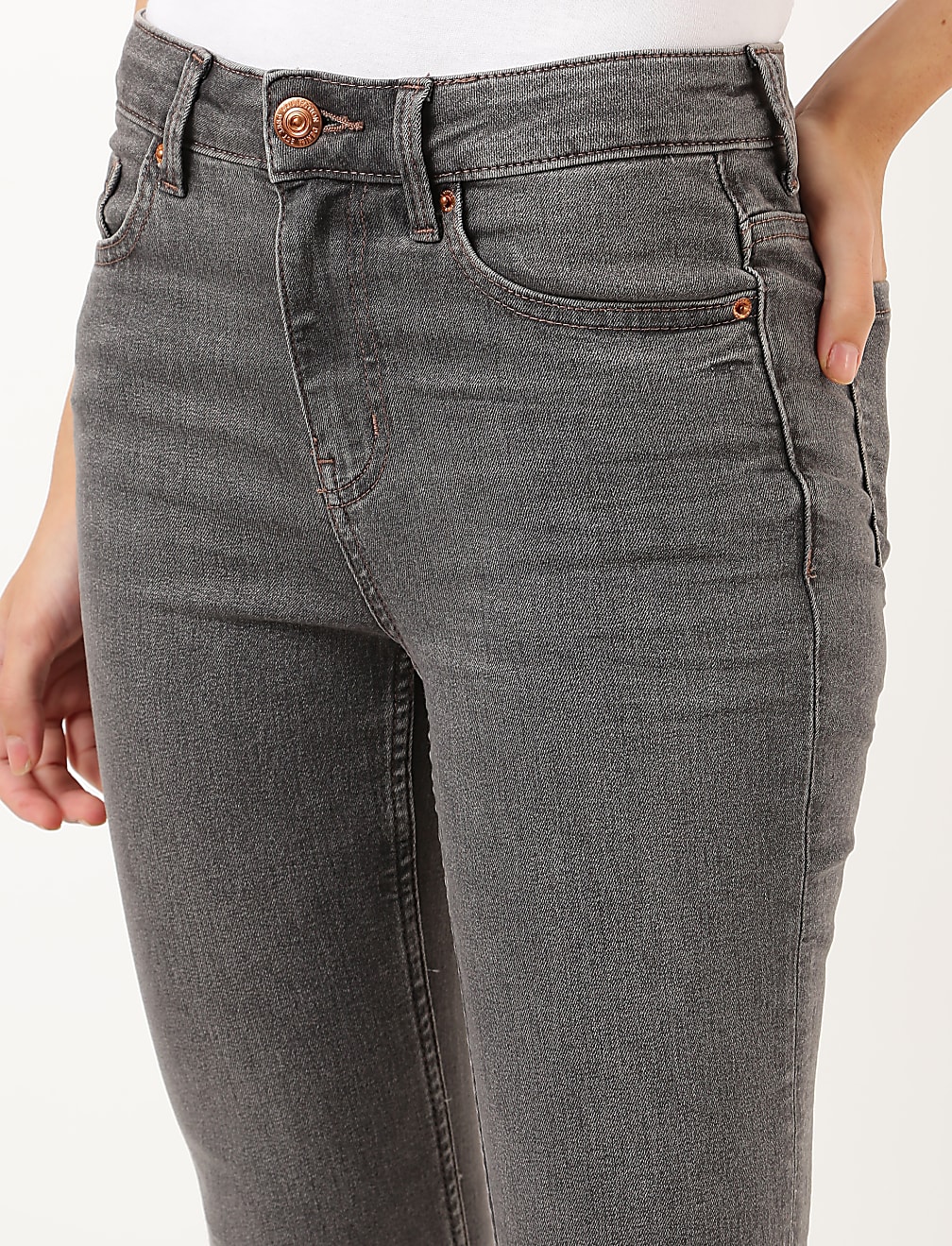 Slim Fit Cotton Blend Jeans