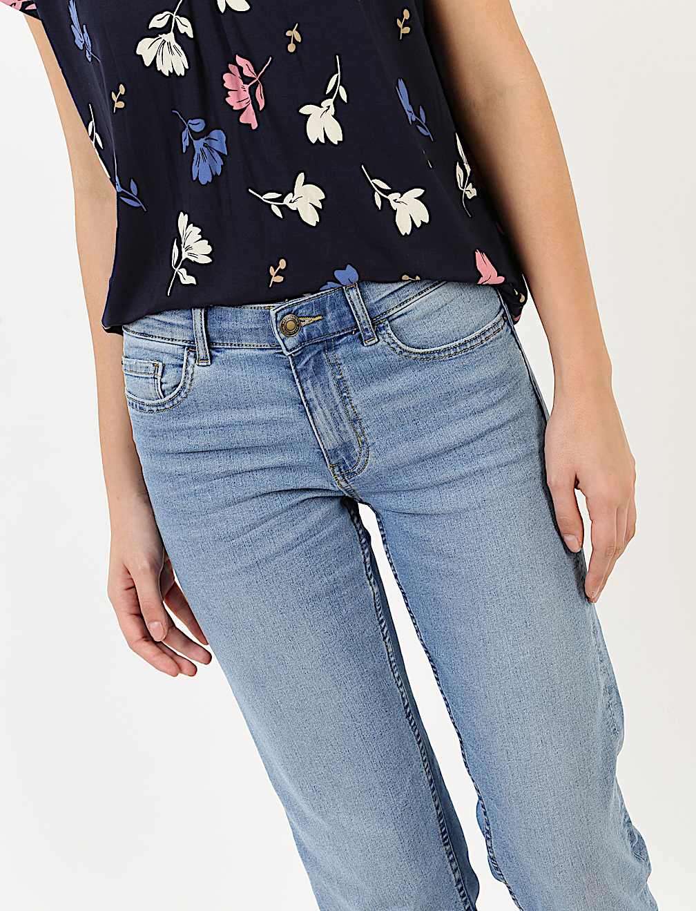 Straight Denim With Stretch