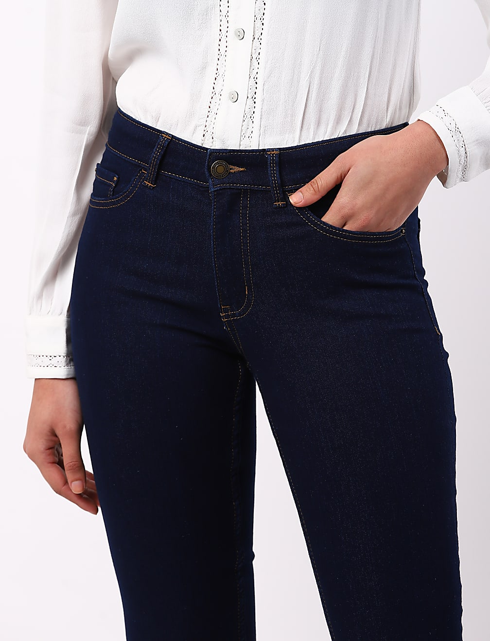 Solid Denim With Stretch