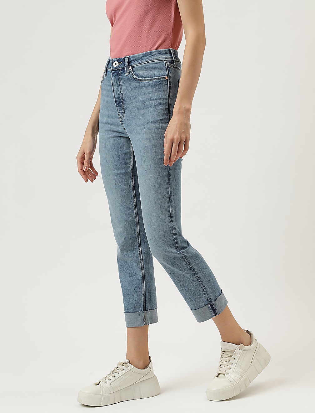Cigarette Fit Casual Jeans