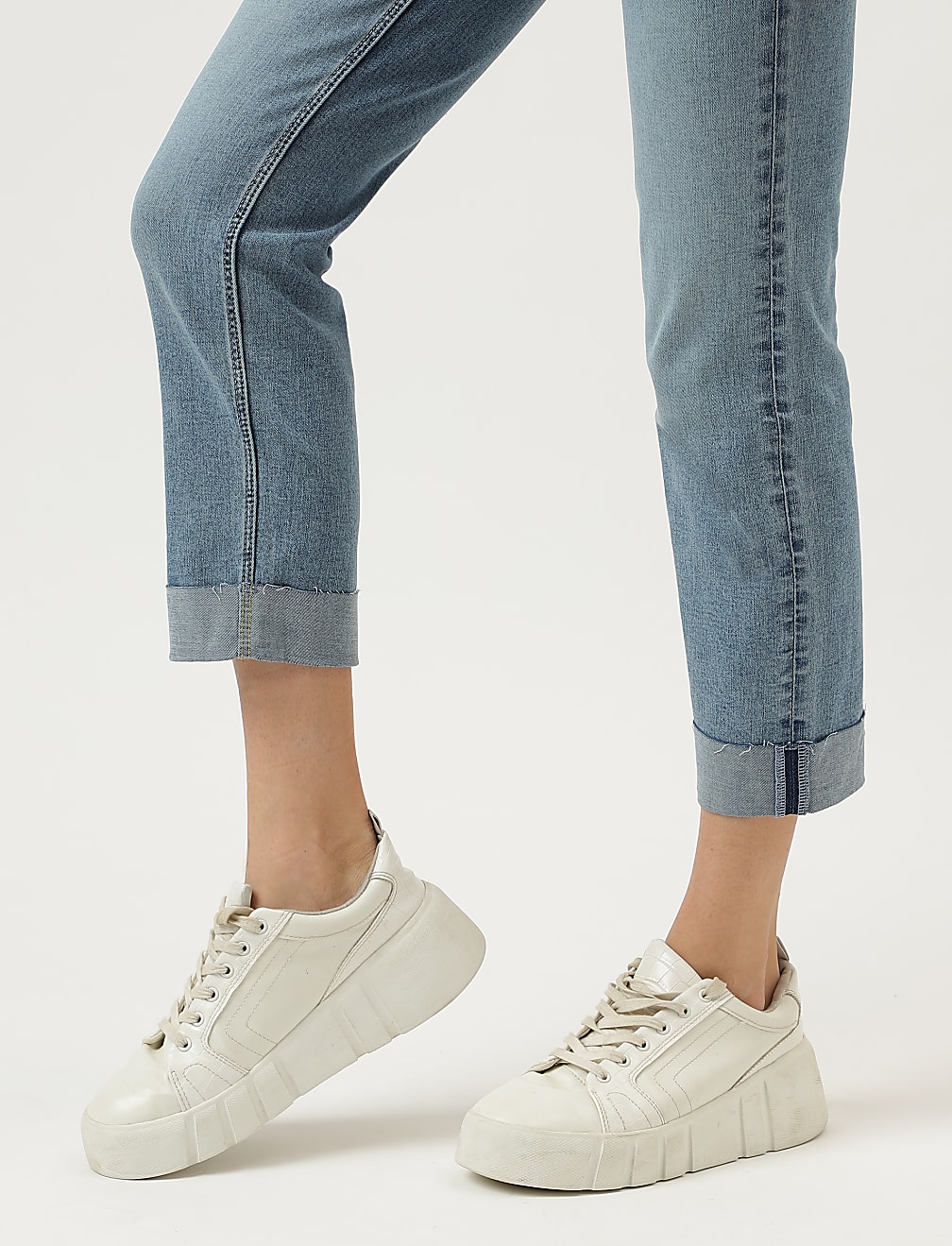 Cigarette Fit Casual Jeans