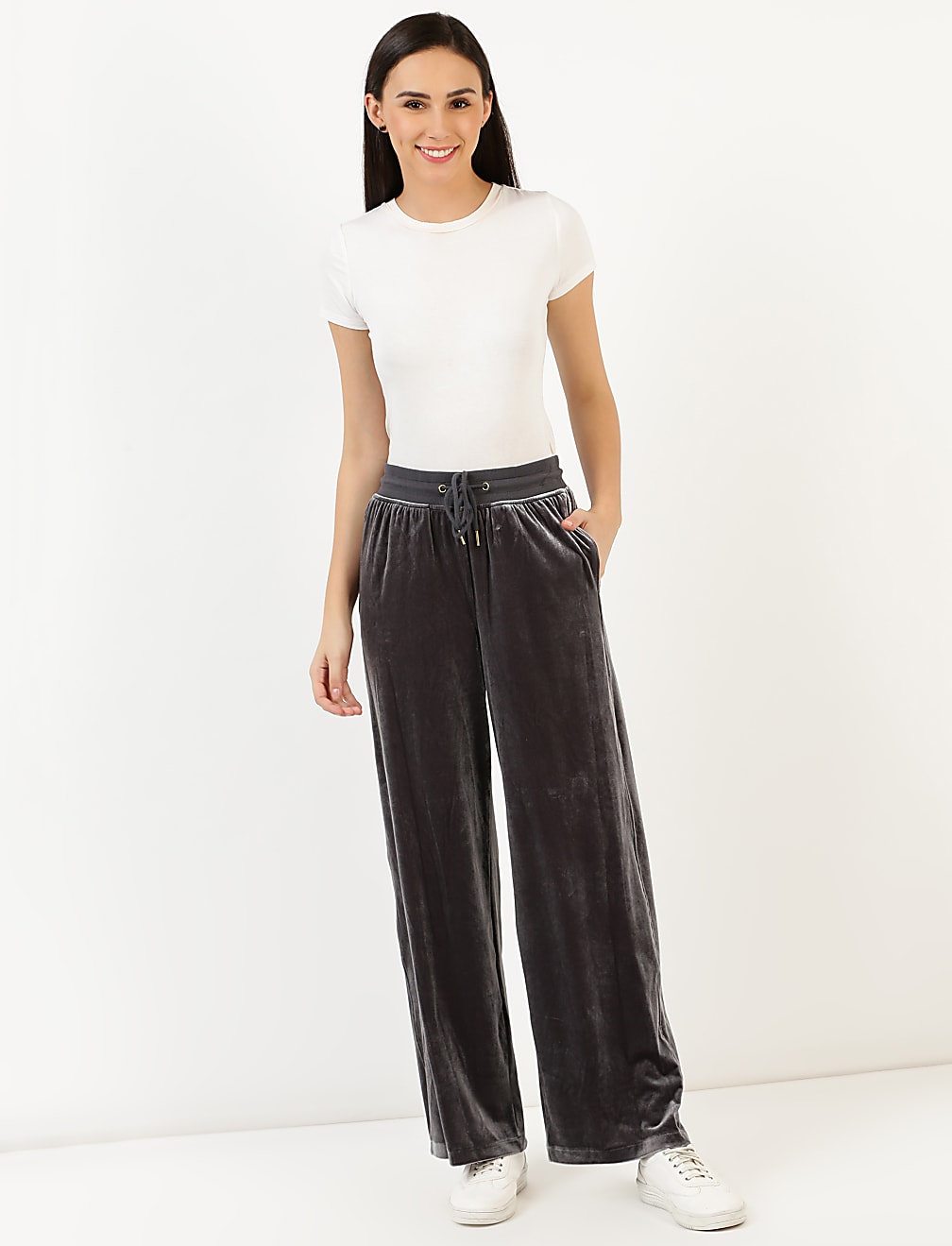 M&s velour joggers online