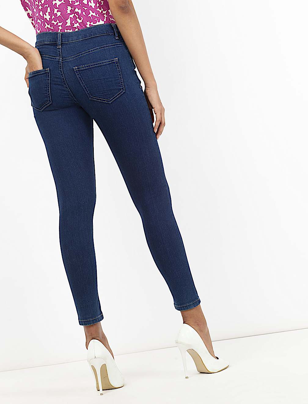 Mid Rise Skinny Leg Jeans