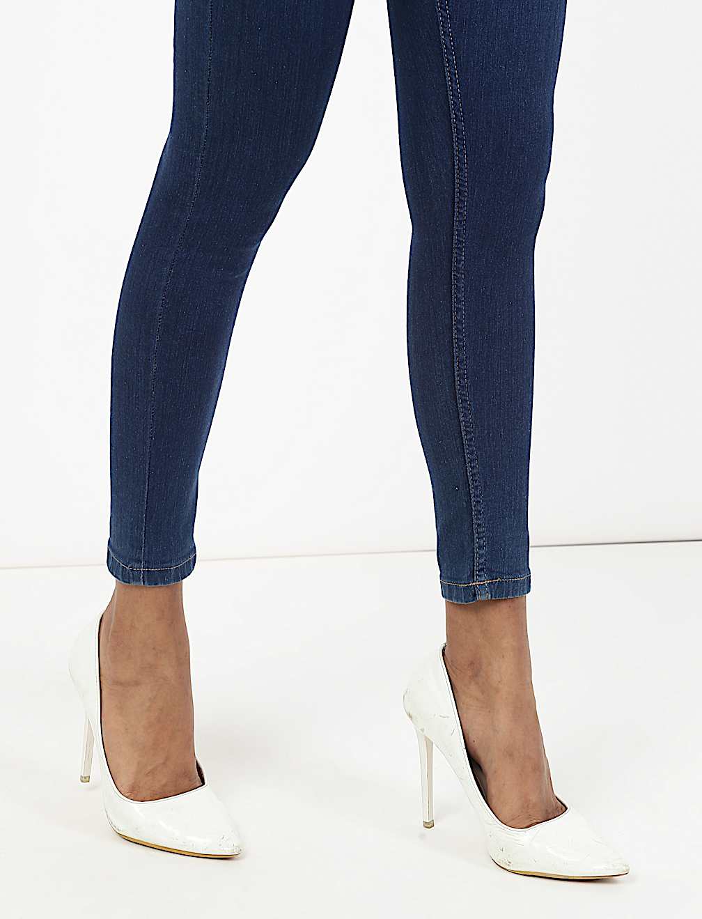 Mid Rise Skinny Leg Jeans