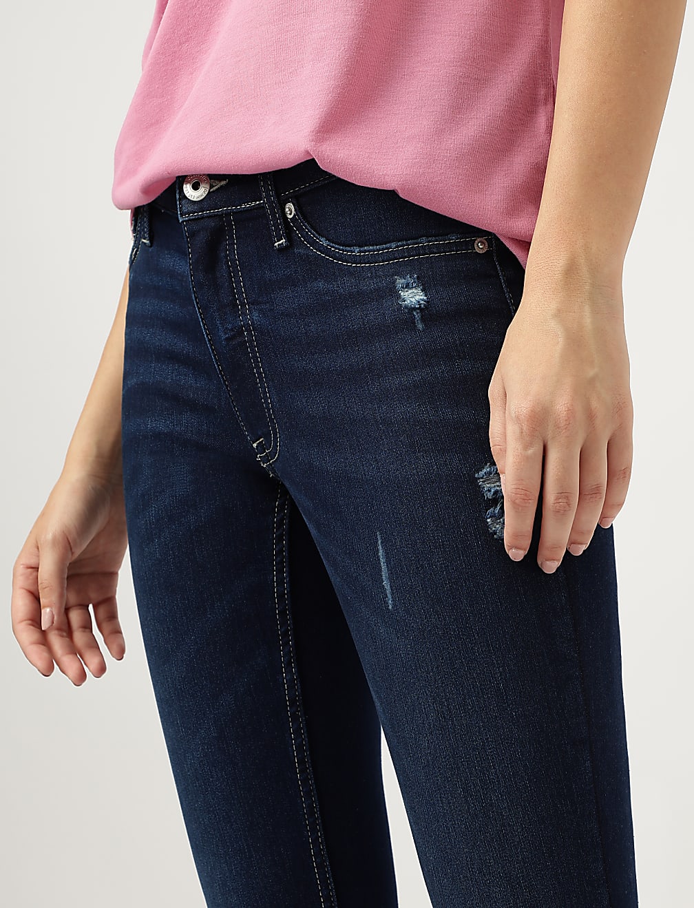 Skinny Mid Waist Jeans