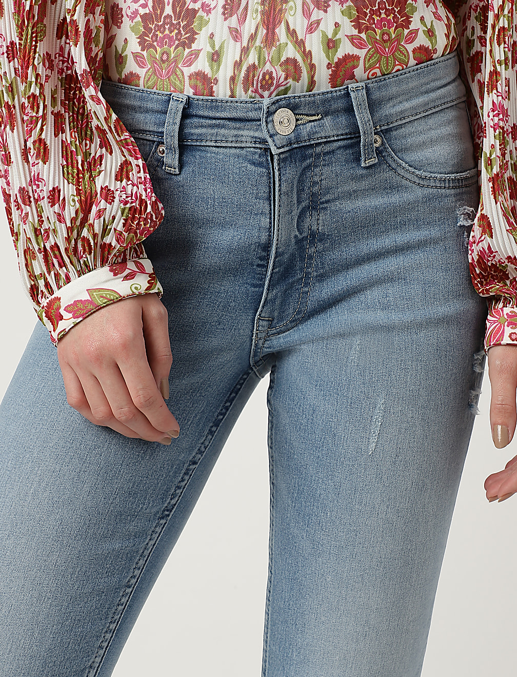 Skinny Mid Waist Jeans
