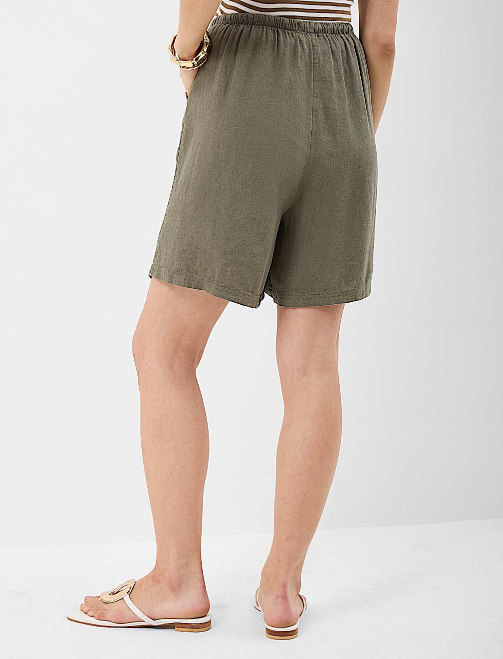 Linen Rich Drawstring Shorts
