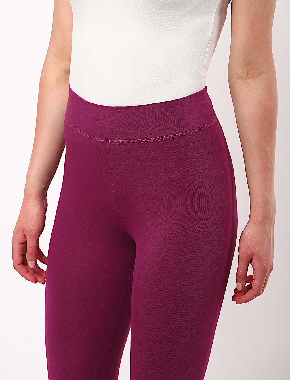 Viscose Mix Plain Skinny Fit Leggings