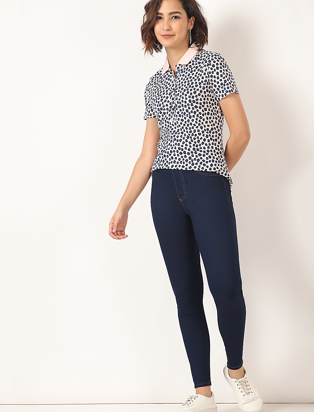 Solid Regular Fit Jeggings