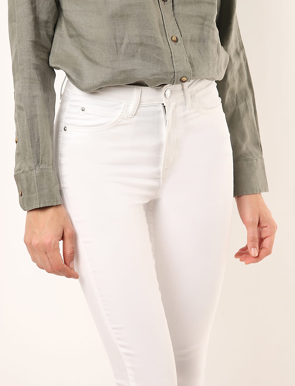 Cotton Mix Plain Super Skinny Fit Jeans