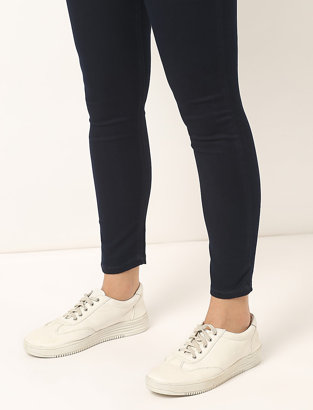 Cotton Mix Plain Super Skinny Fit Jeans