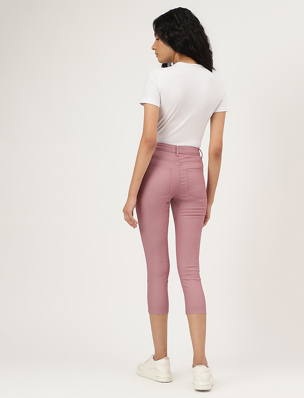 Cotton Mix Plain Slim Fit Jeggings