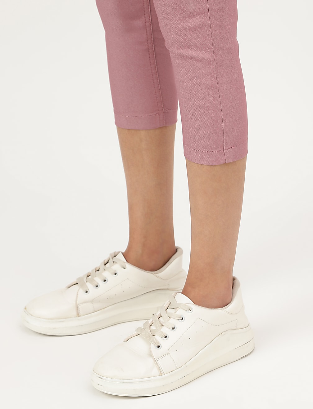 Cotton Mix Plain Slim Fit Jeggings