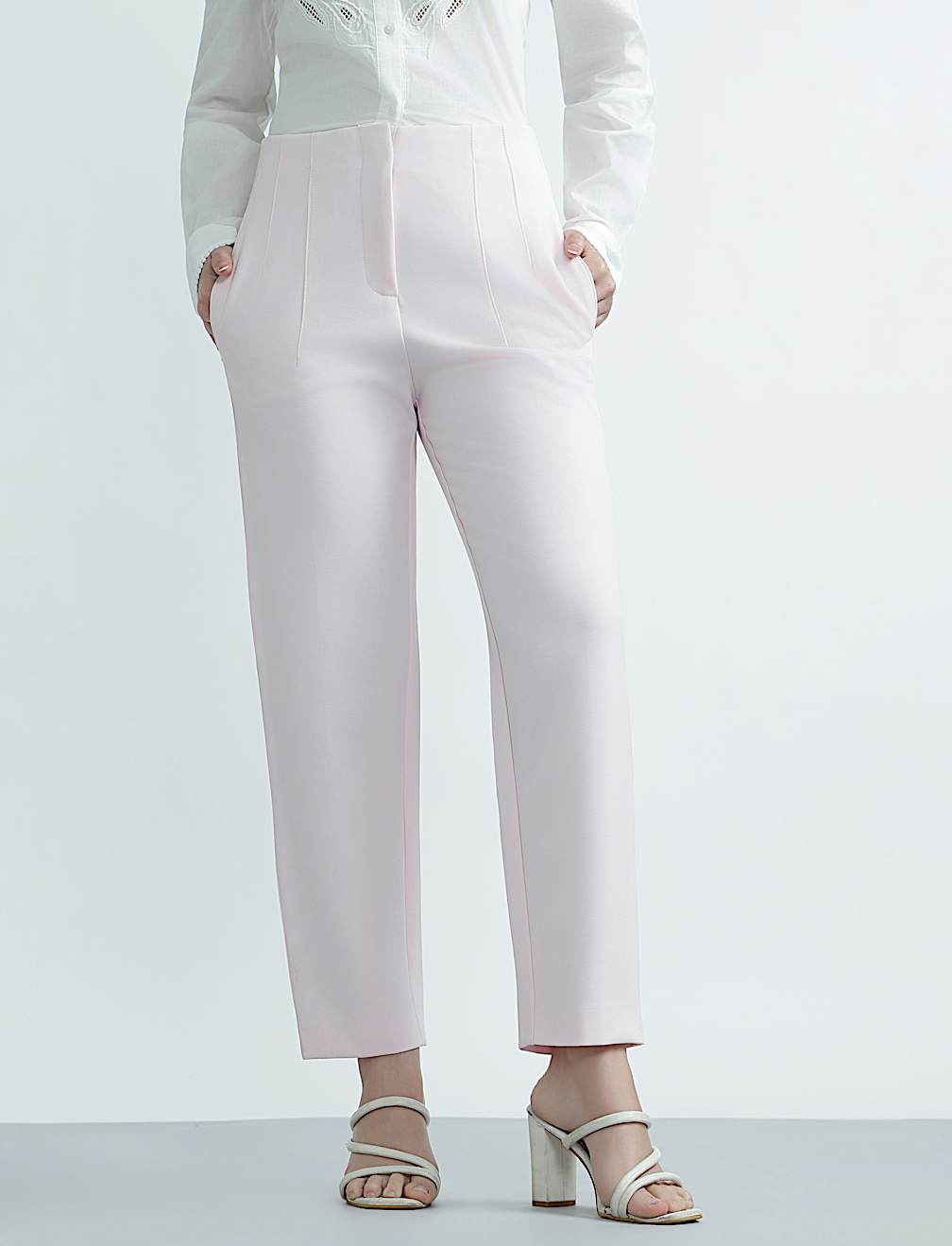 Plain Regular Fit Trousers