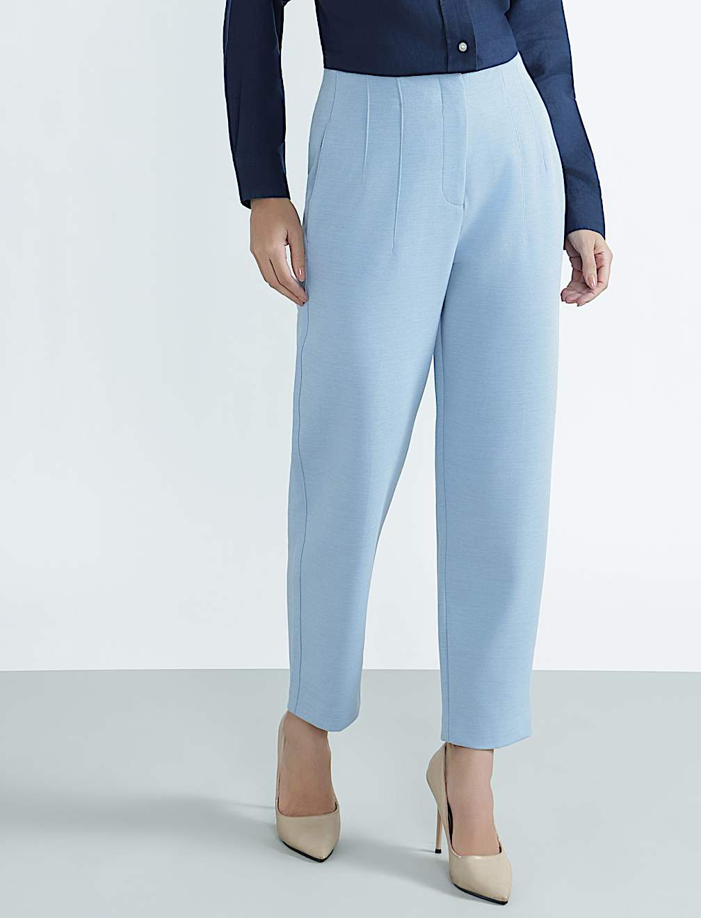 Plain Regular Fit Trousers