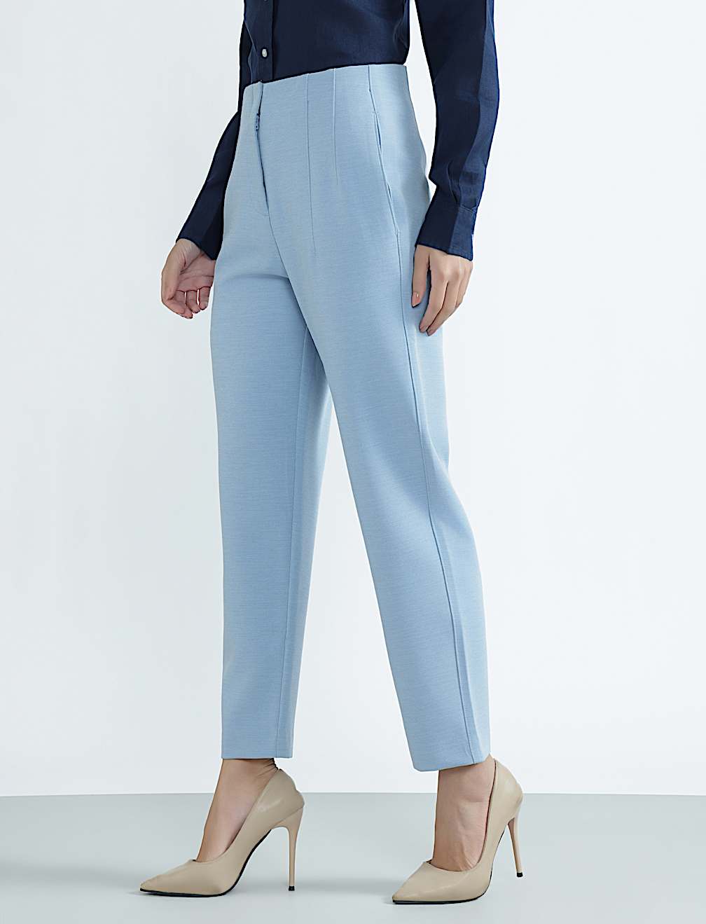 Plain Regular Fit Trousers