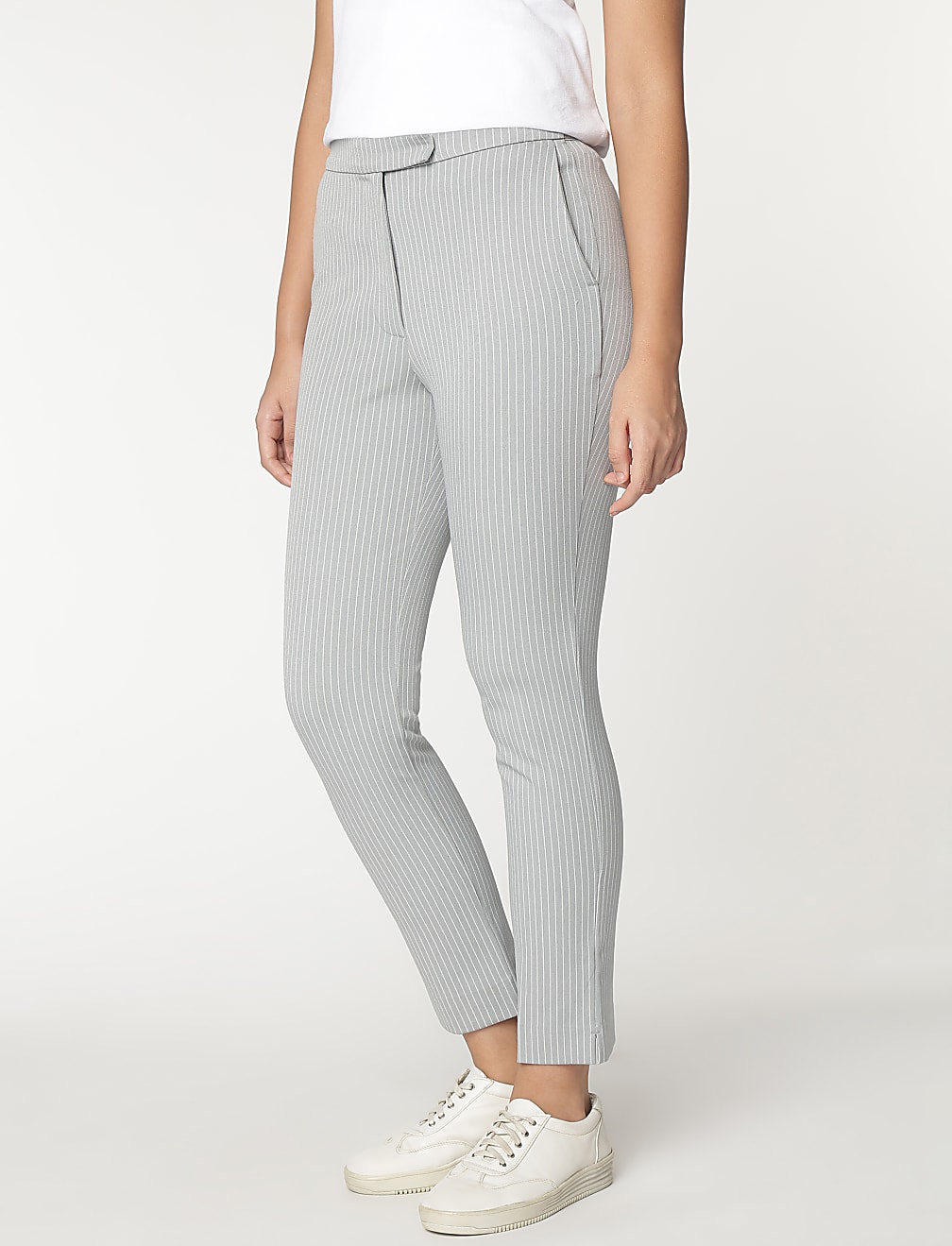 Striped Slim Fit Trousers