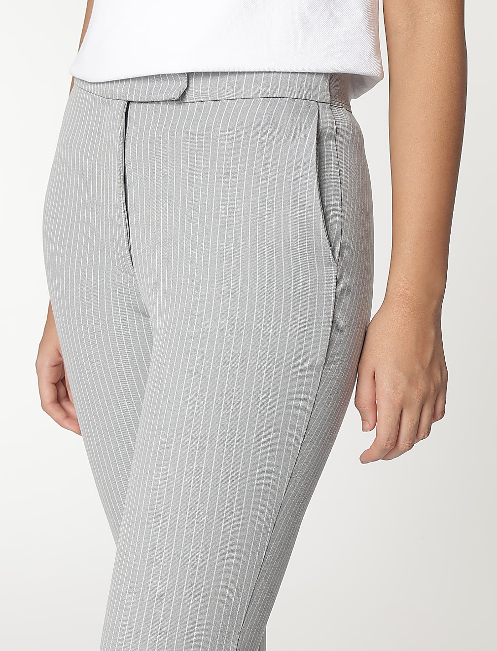 Striped Slim Fit Trousers
