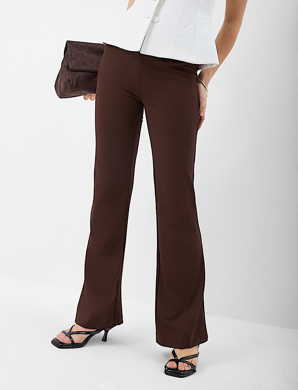 Jersey Flared Trousers