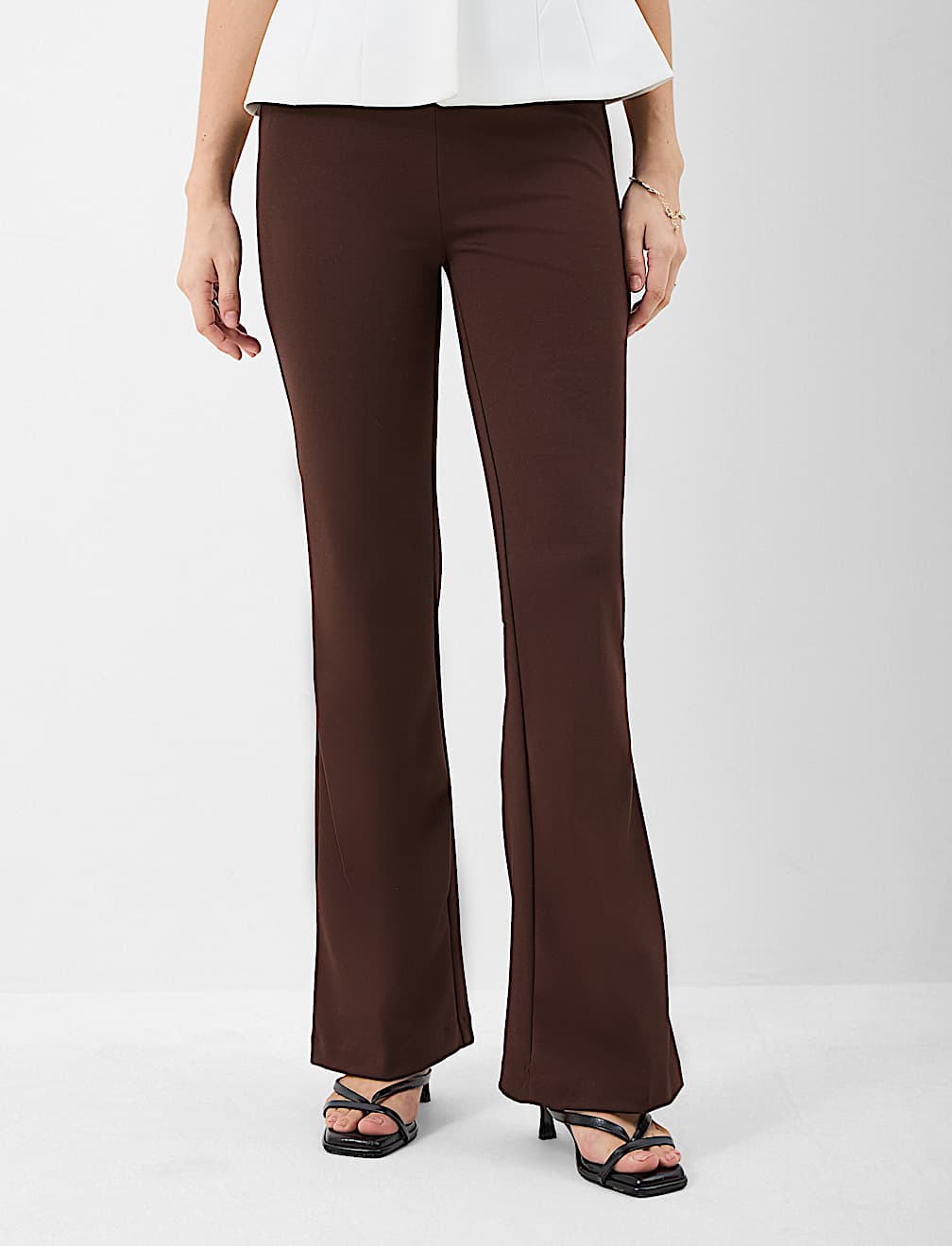Jersey Flared Trousers