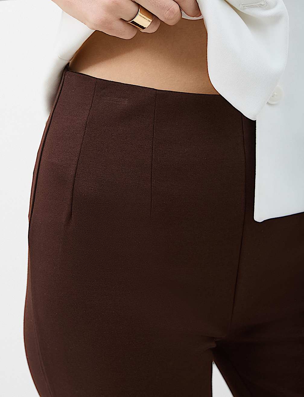 Jersey Flared Trousers