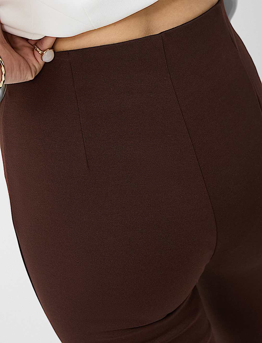 Jersey Flared Trousers