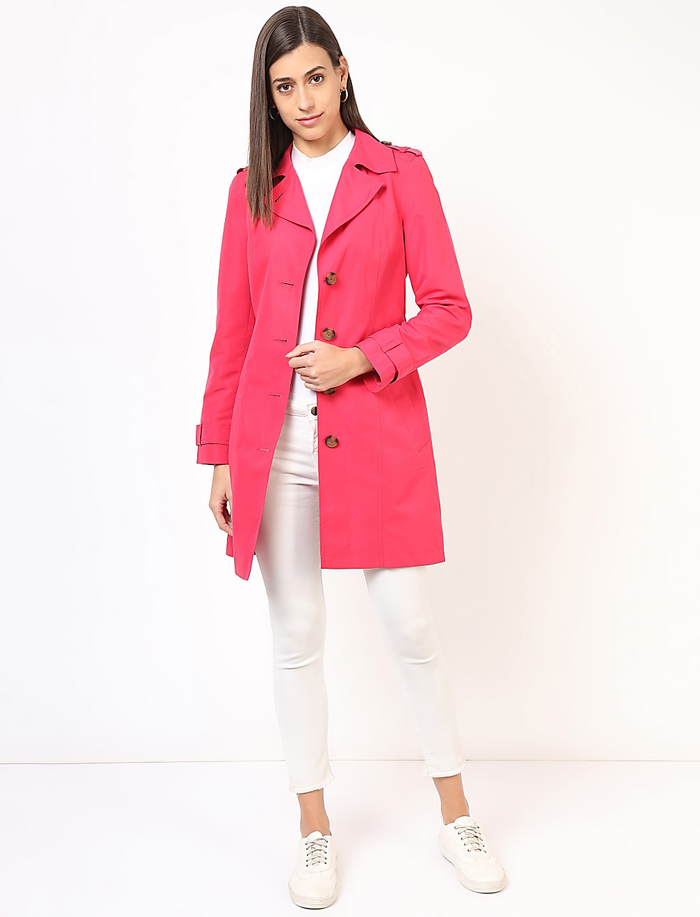 Basic Belted Mac Jacket