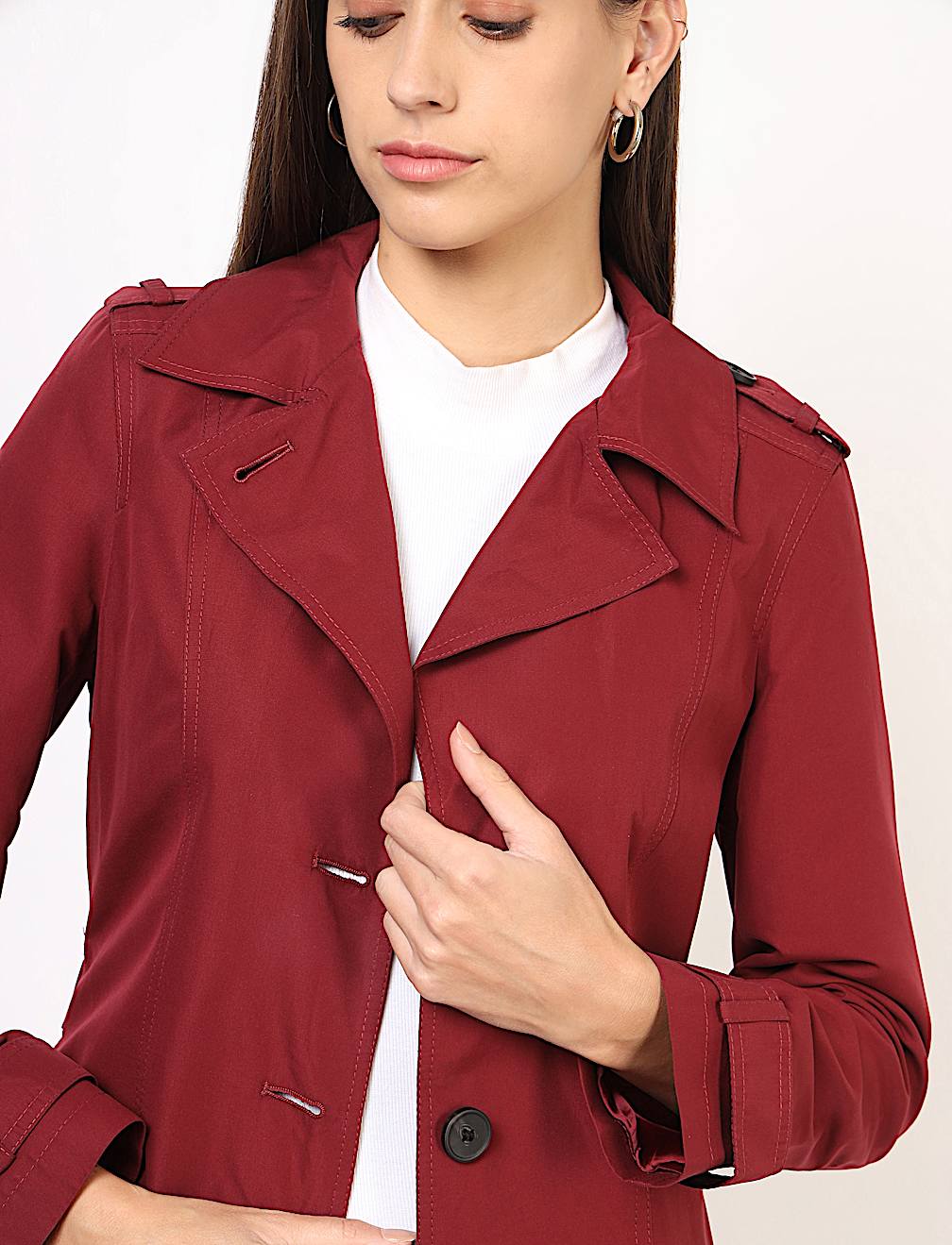 Basic Belted Mac Jacket