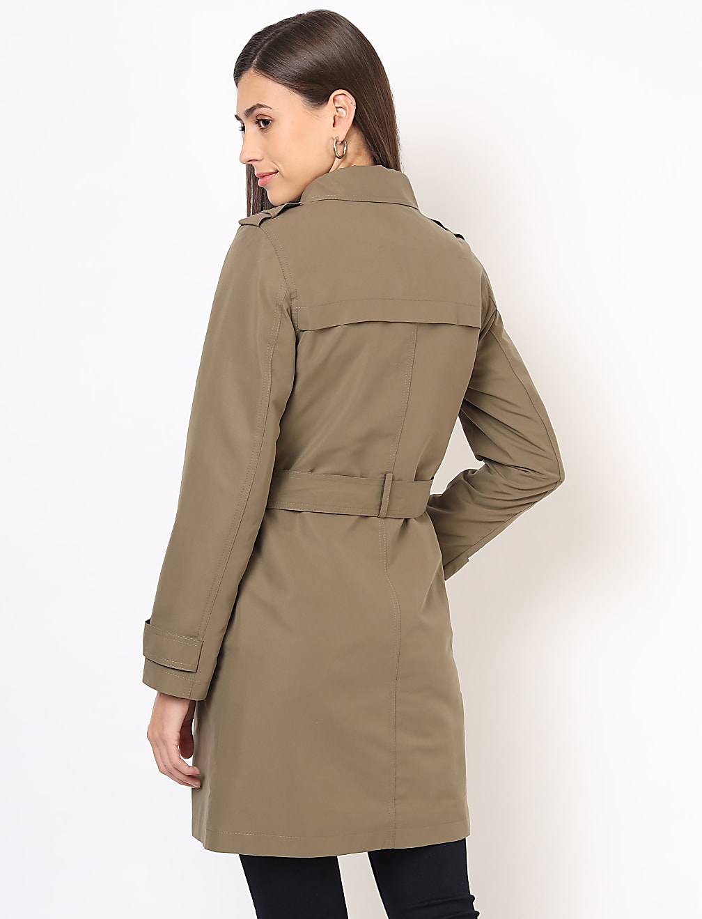 Basic Belted Mac Jacket