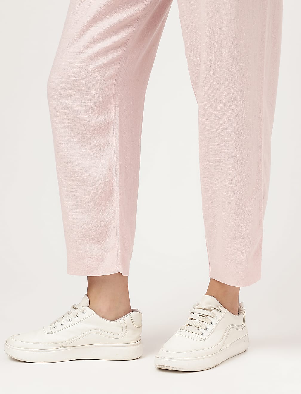 Linen Rich Straight Leg Trousers