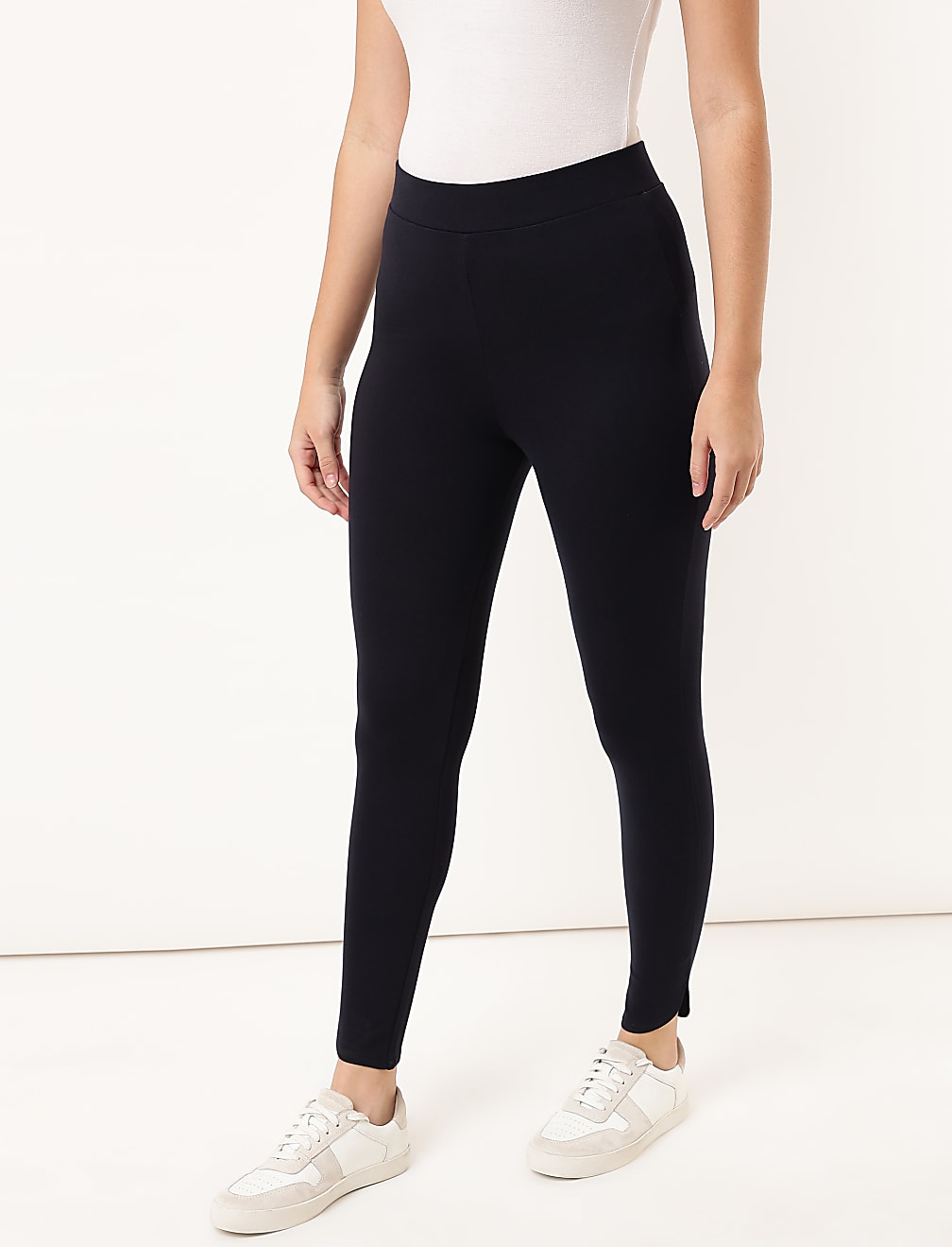 Viscose Plain Skinny Fit Treggings
