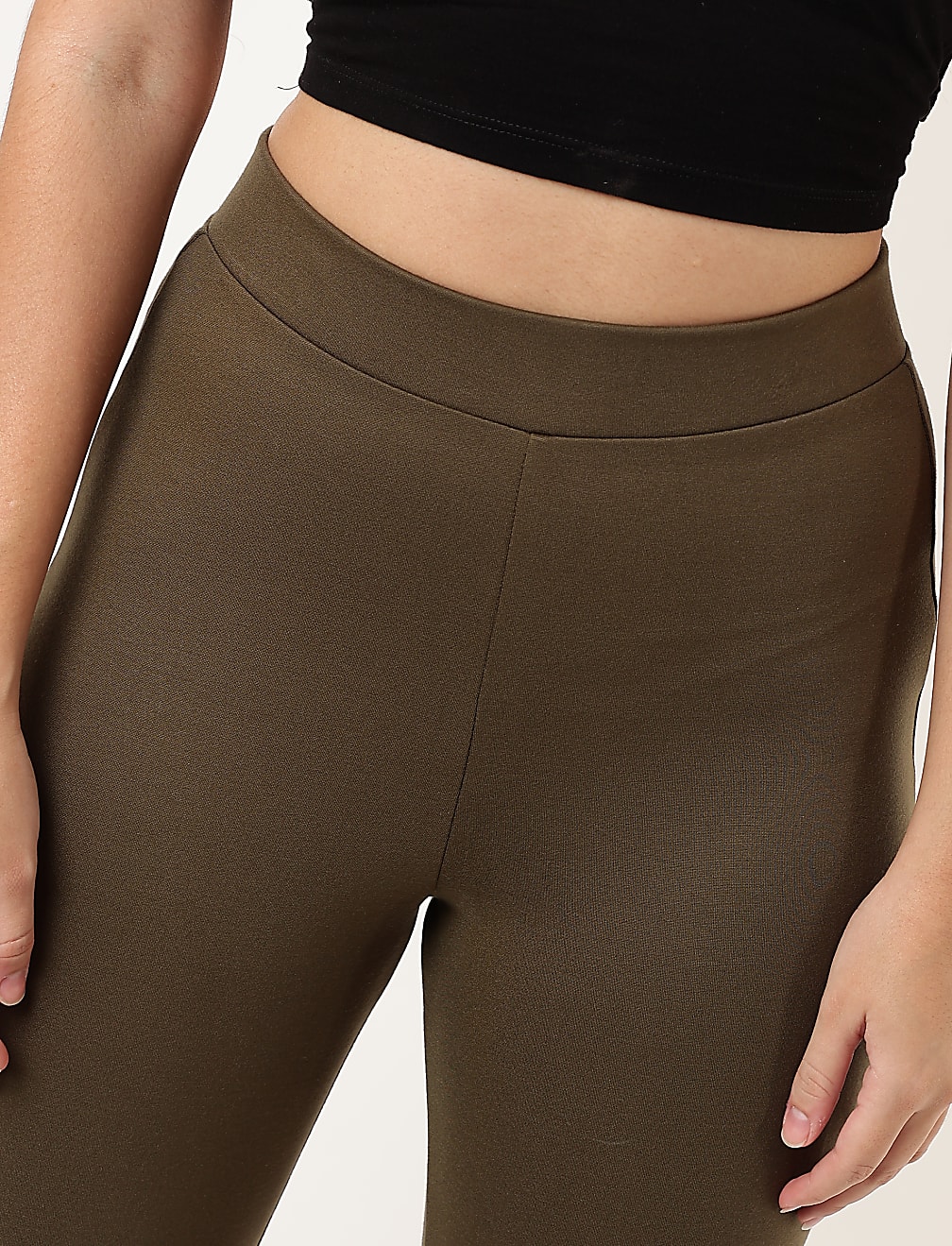 Viscose Plain Skinny Fit Treggings