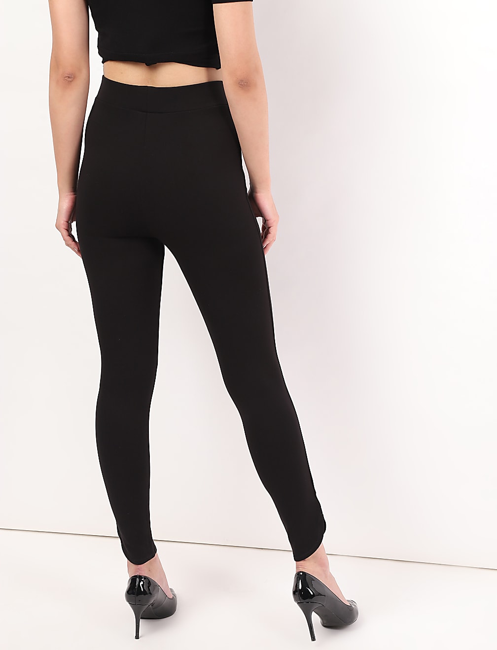 Viscose Plain Skinny Fit Treggings