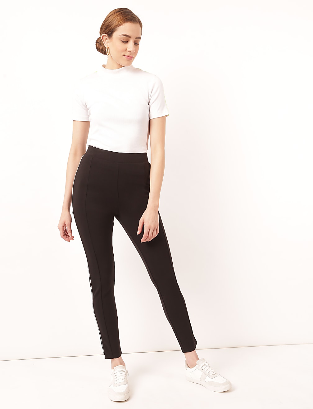 Viscose Mix Plain Regular Fit Tregging