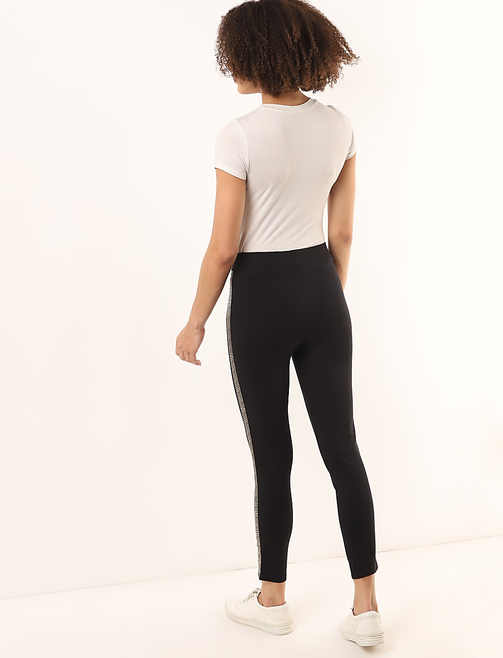 Viscose Mix Plain Regular Fit Treggings