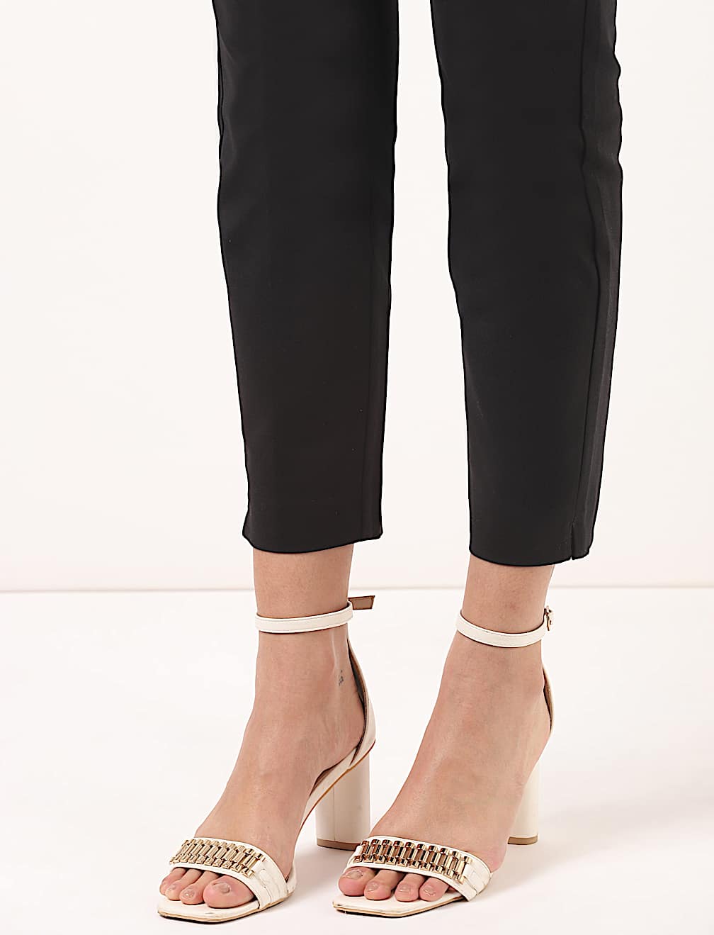 Cotton Mix Plain Regular Fit Trouser