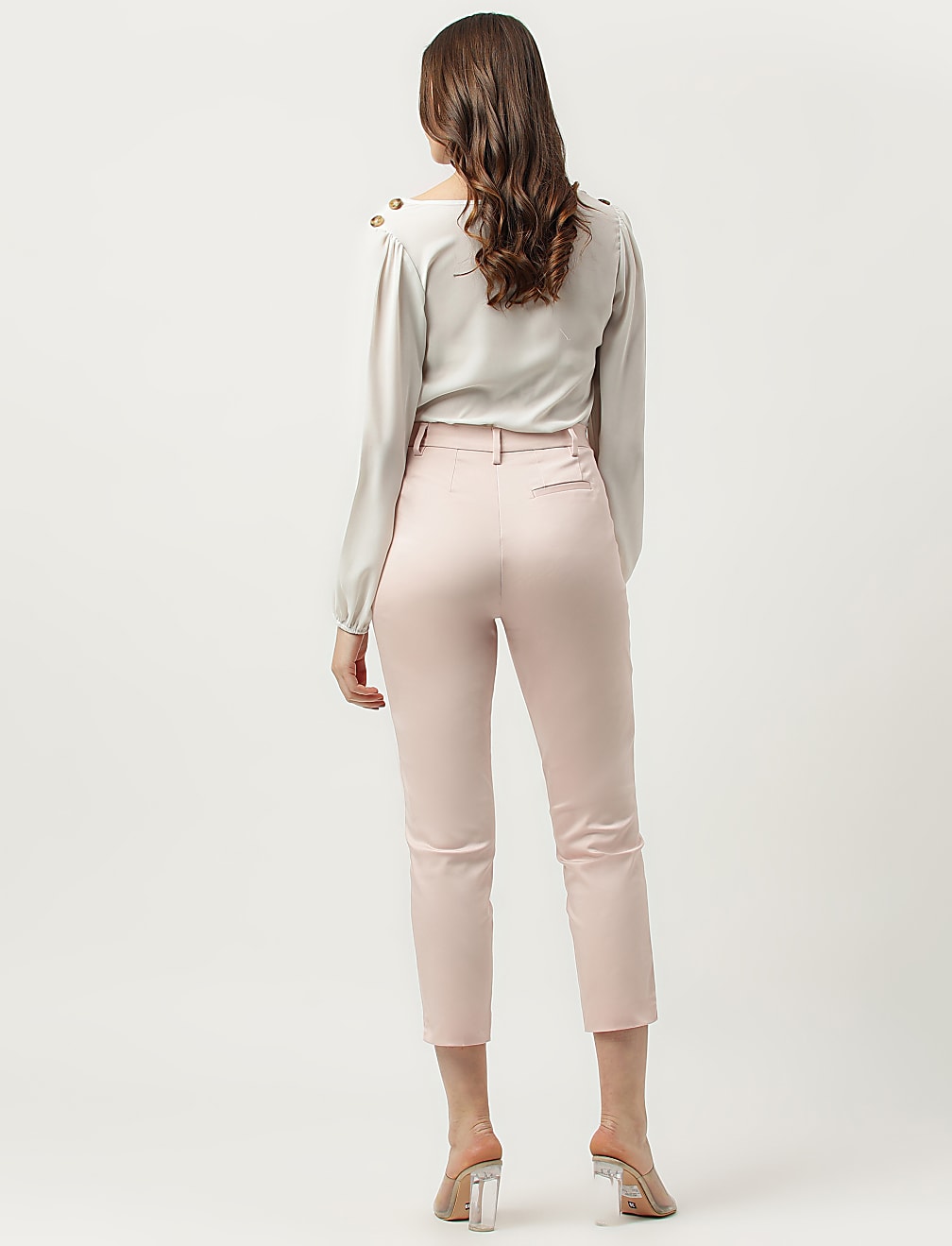 Cotton Rich Straight Leg Trousers