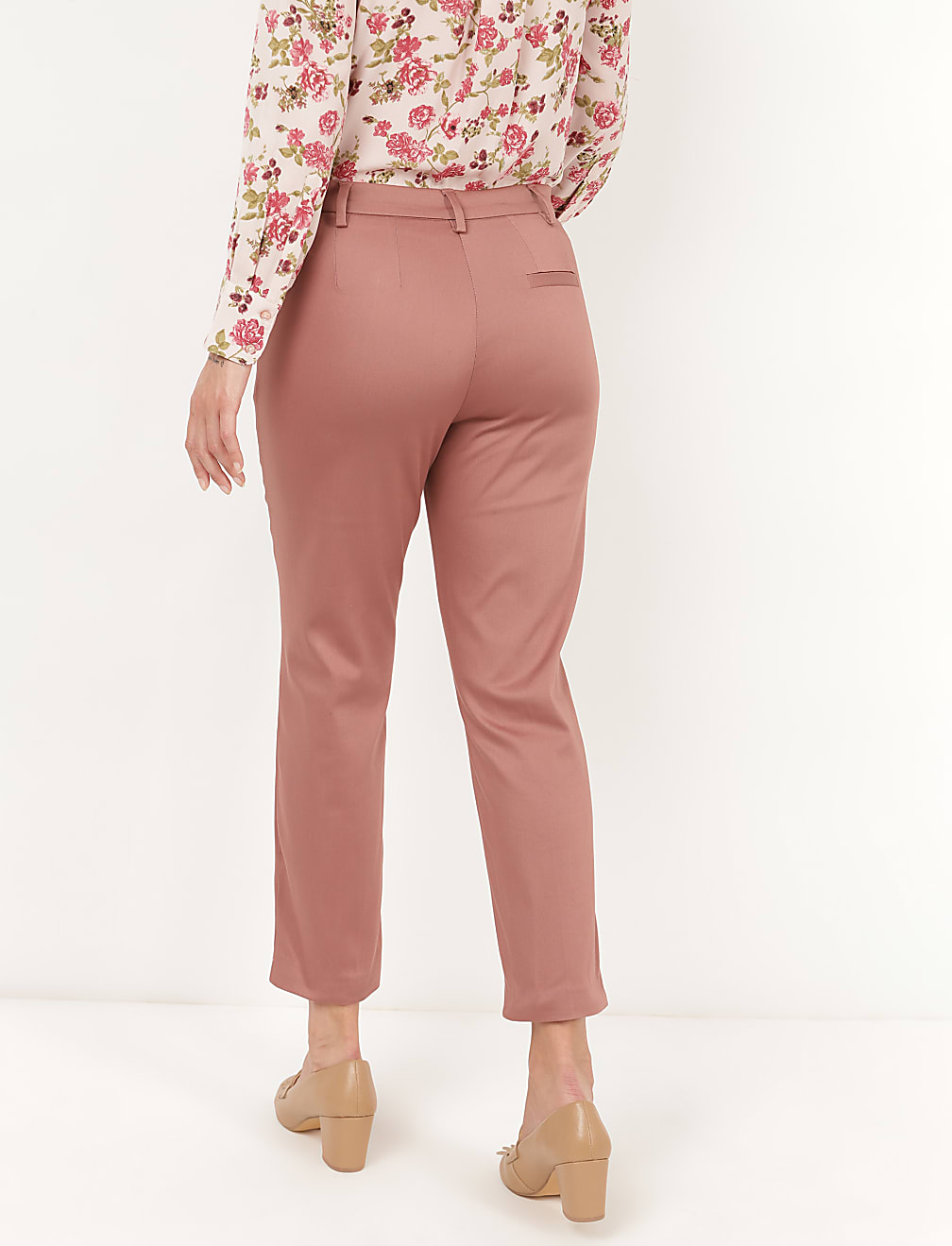 Cotton Mix Plain Slim Fit Trouser