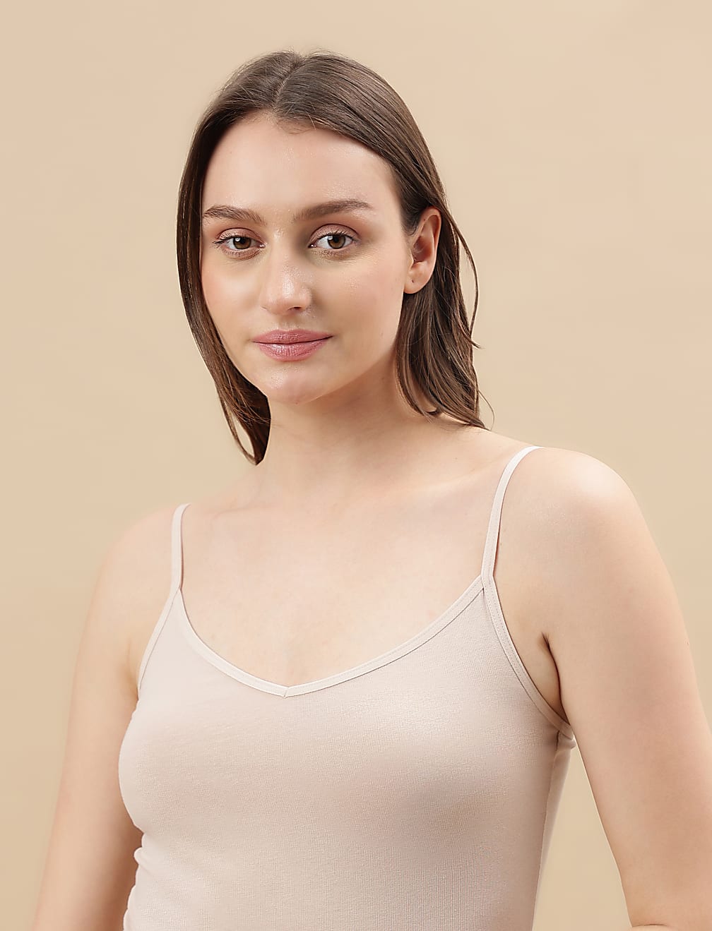 Cotton Mix Strappy Vest