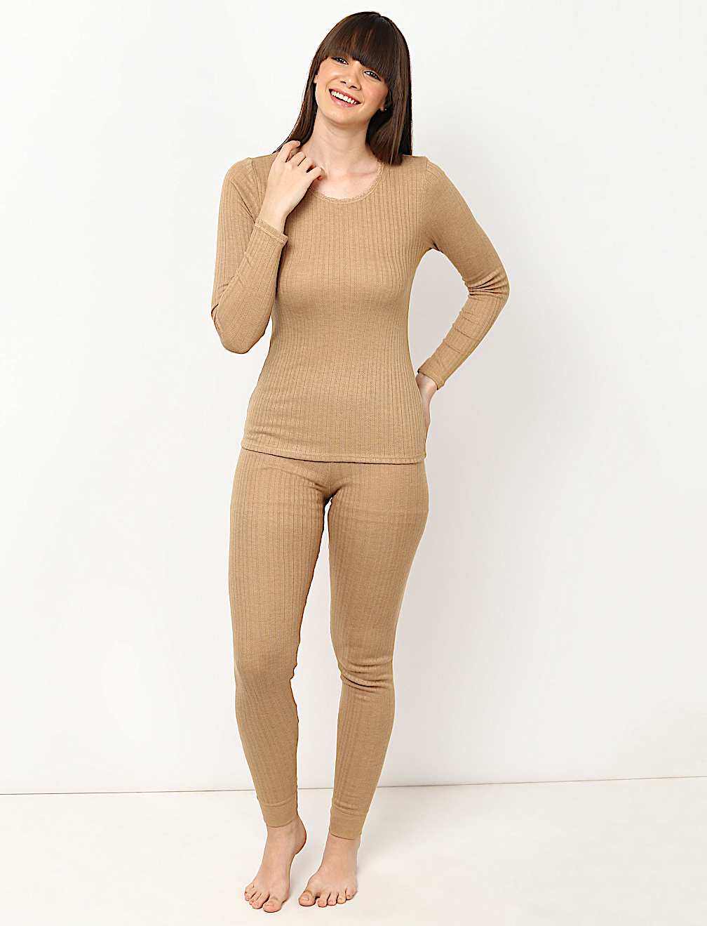 2 Pack Viscose Mix Self Design Round Neck Vest