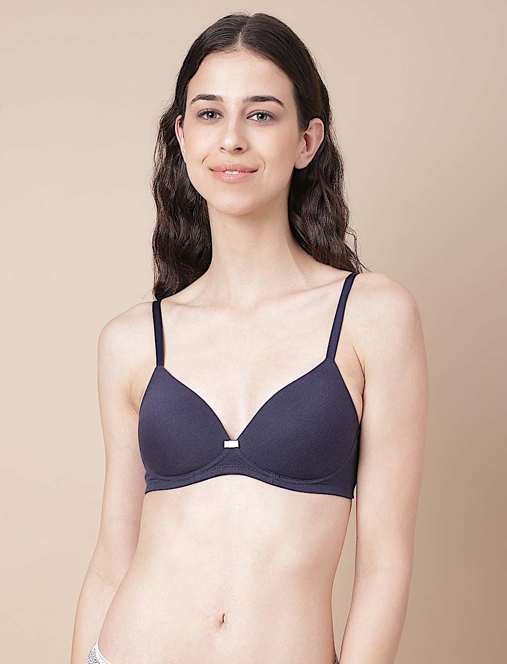 2 Pack Cotton Mix Printed Non Wired Bra
