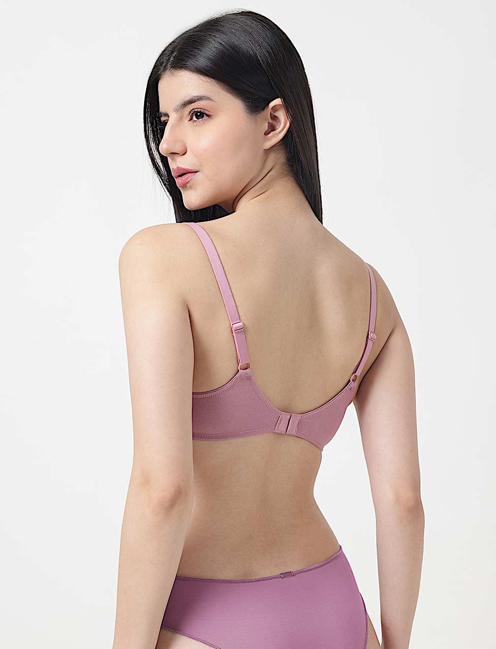 Cotton Mix Plain Full Cup Padded Bra