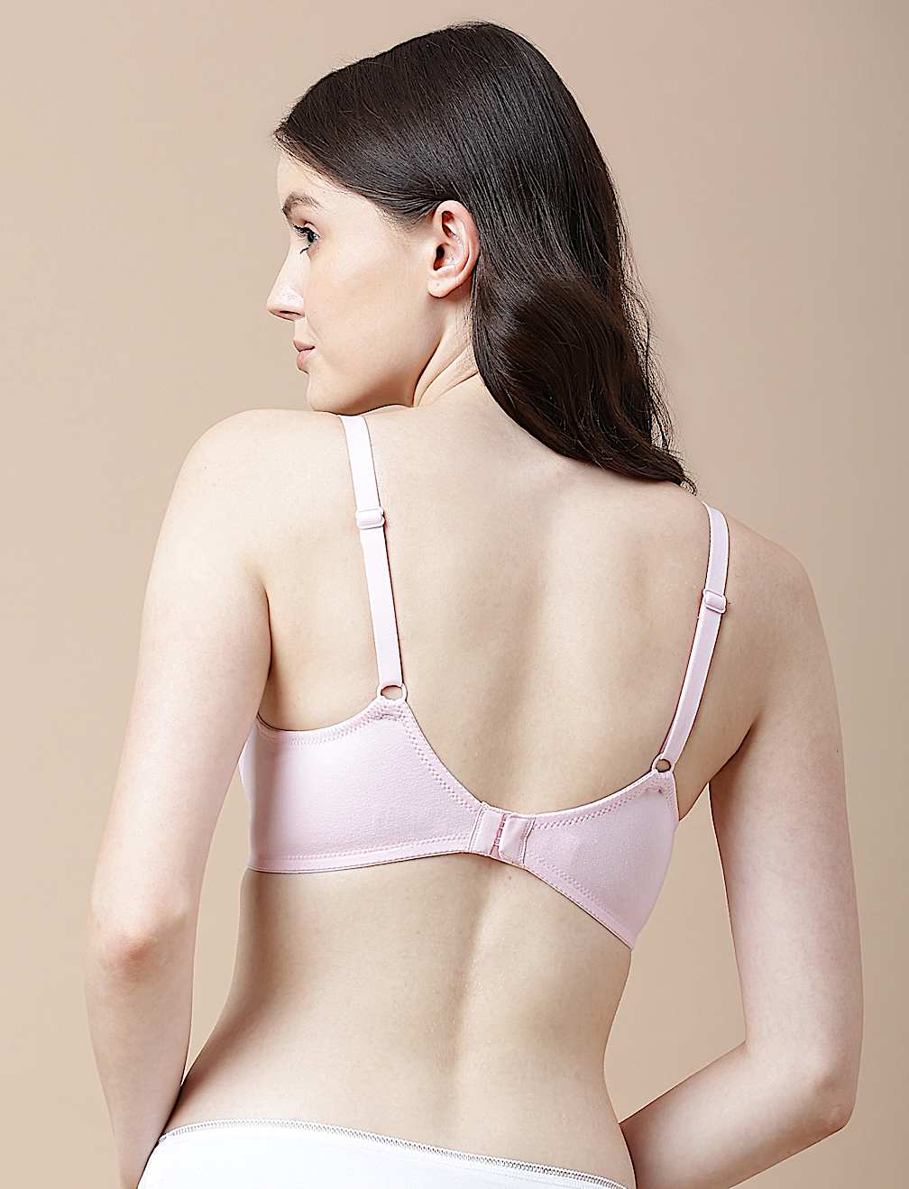 Cotton Mix Padded Demi Cup Bra