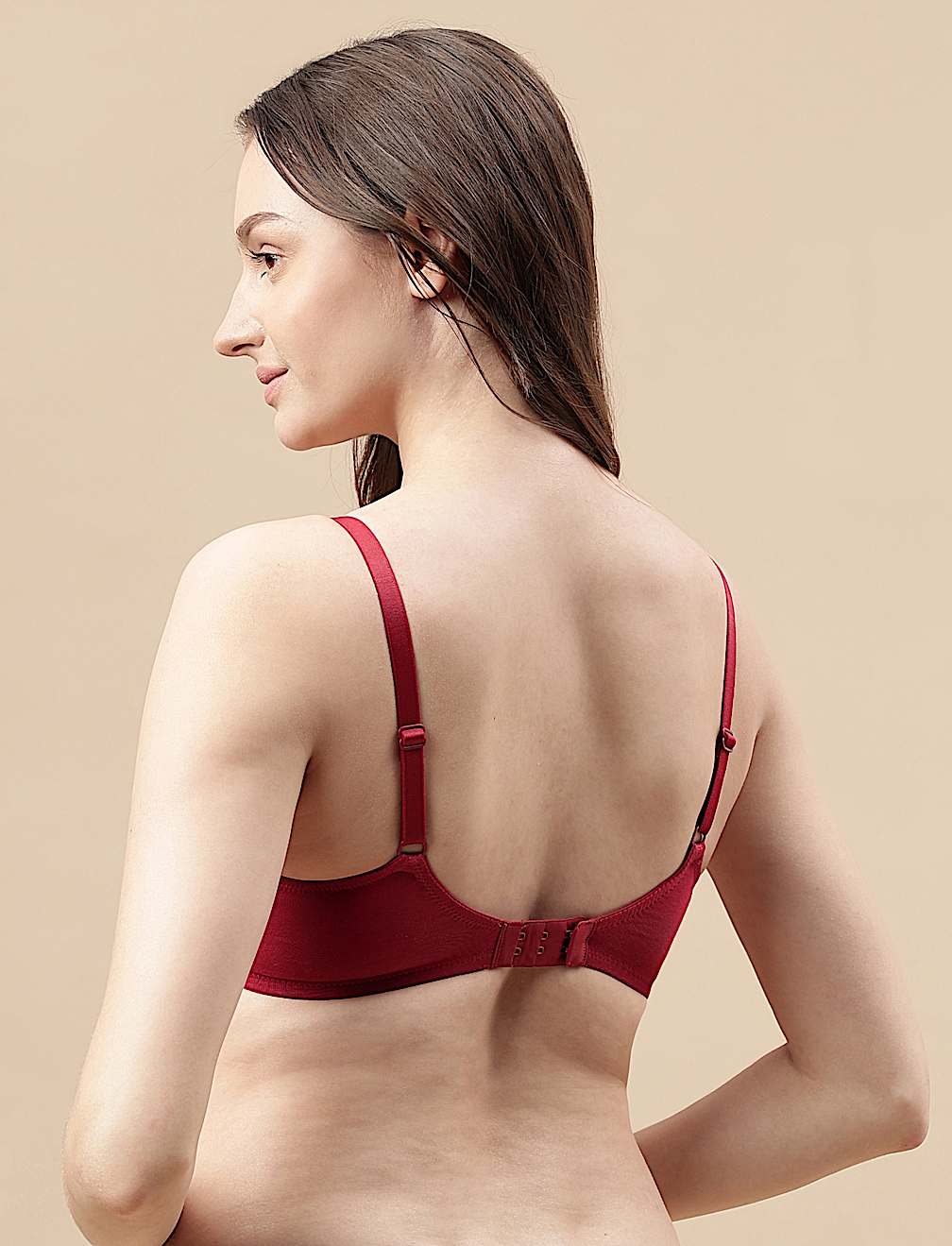 Cotton Mix Padded Demi Cup Bra
