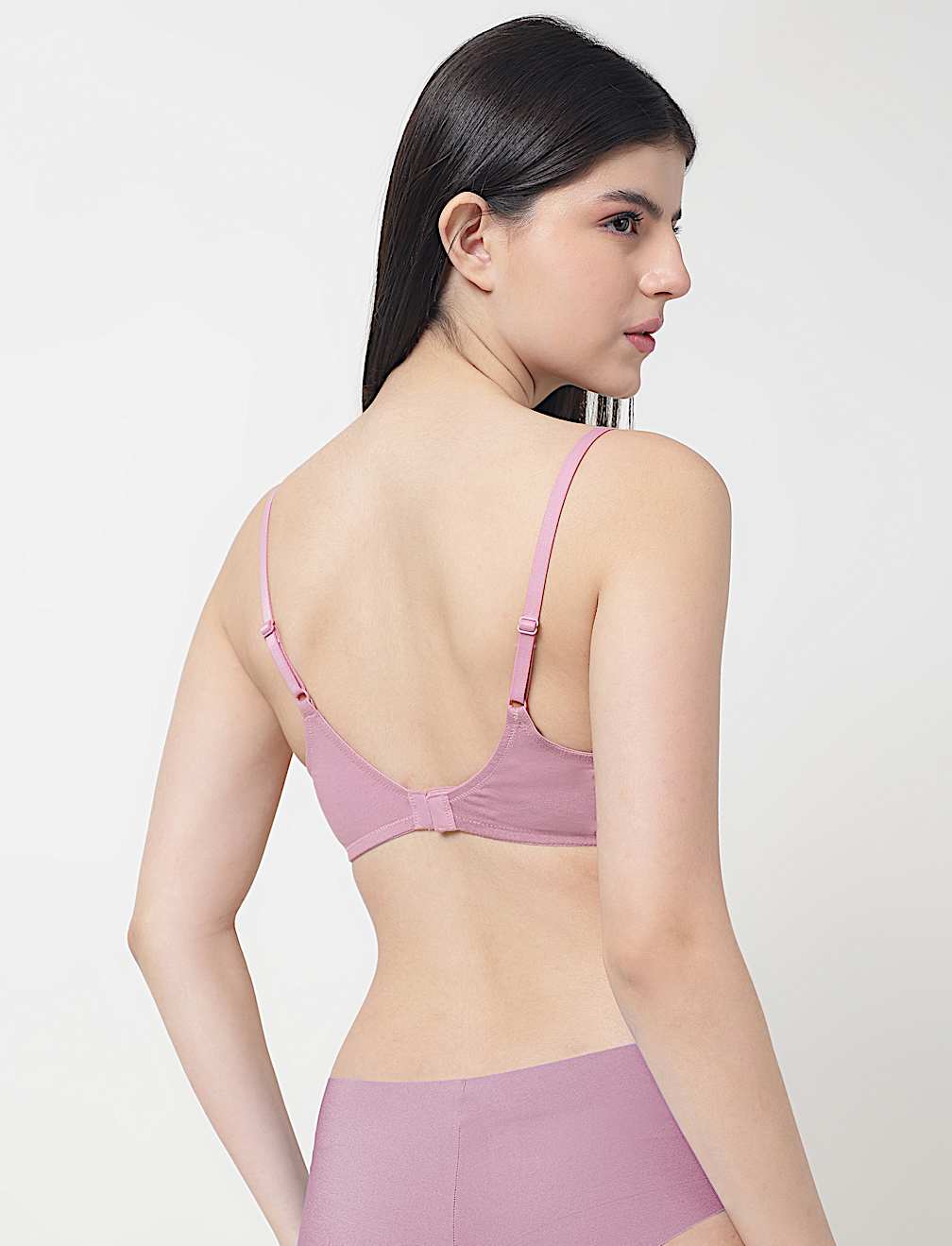 Cotton Mix Padded Demi Cup Bra