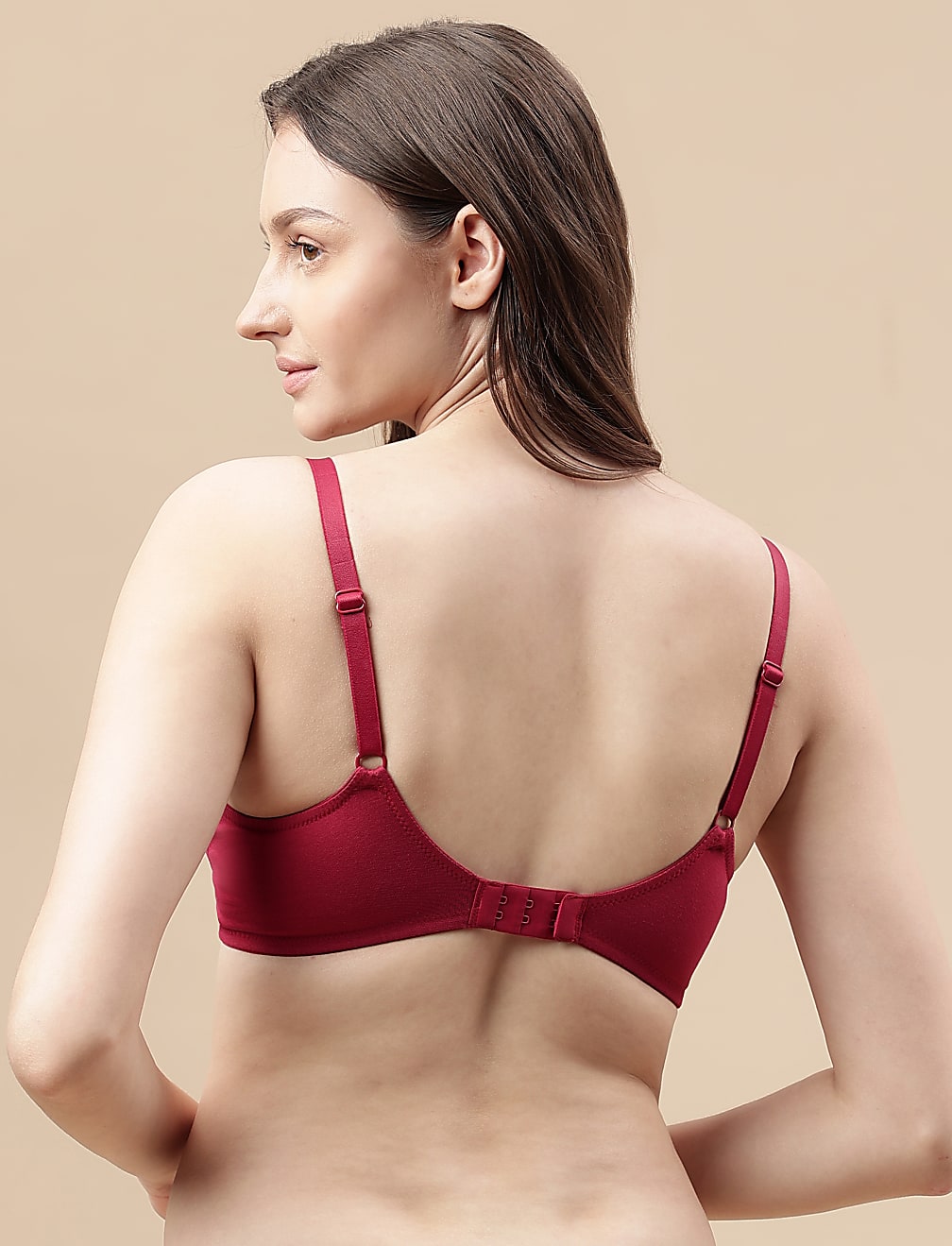 Cotton Mix Padded Demi Cup Bra