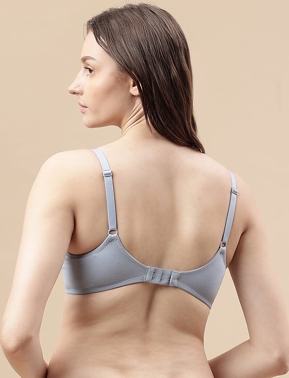 Cotton Mix Padded Demi Cup Bra
