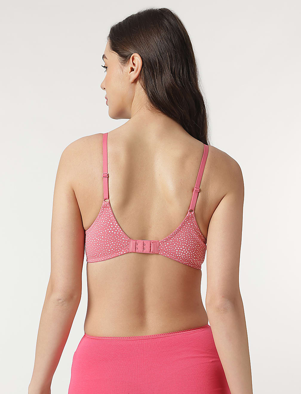 Printed Non-Wired Plunge Bra